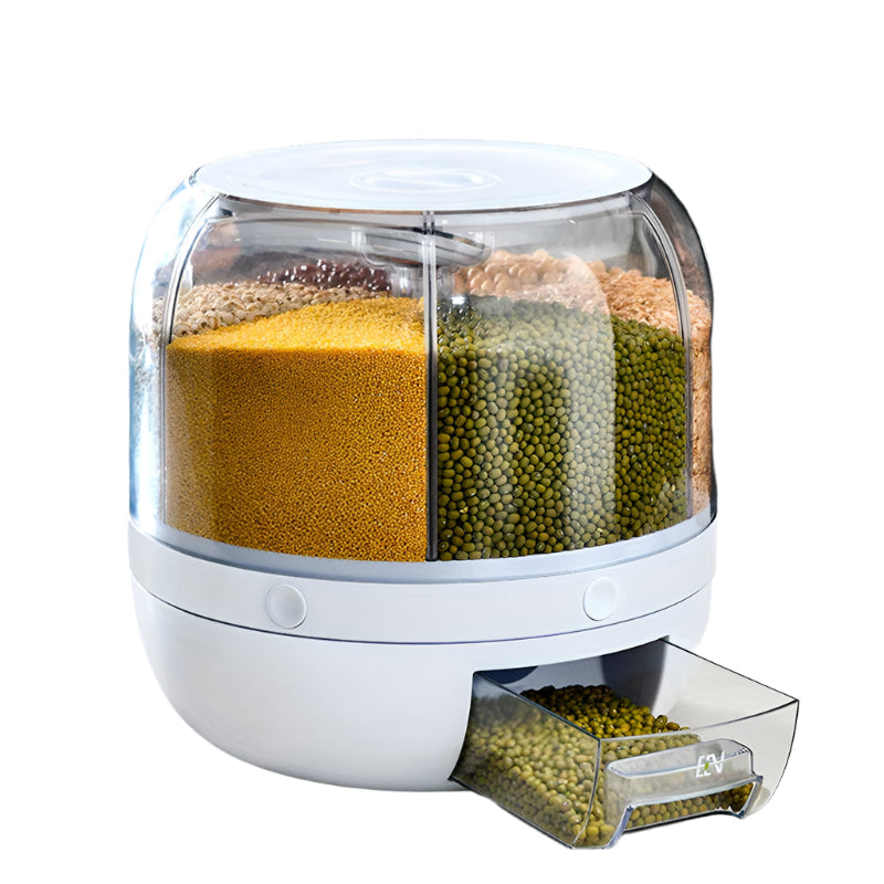 NNETM Rice Bucket Organizer Grain Storage Box