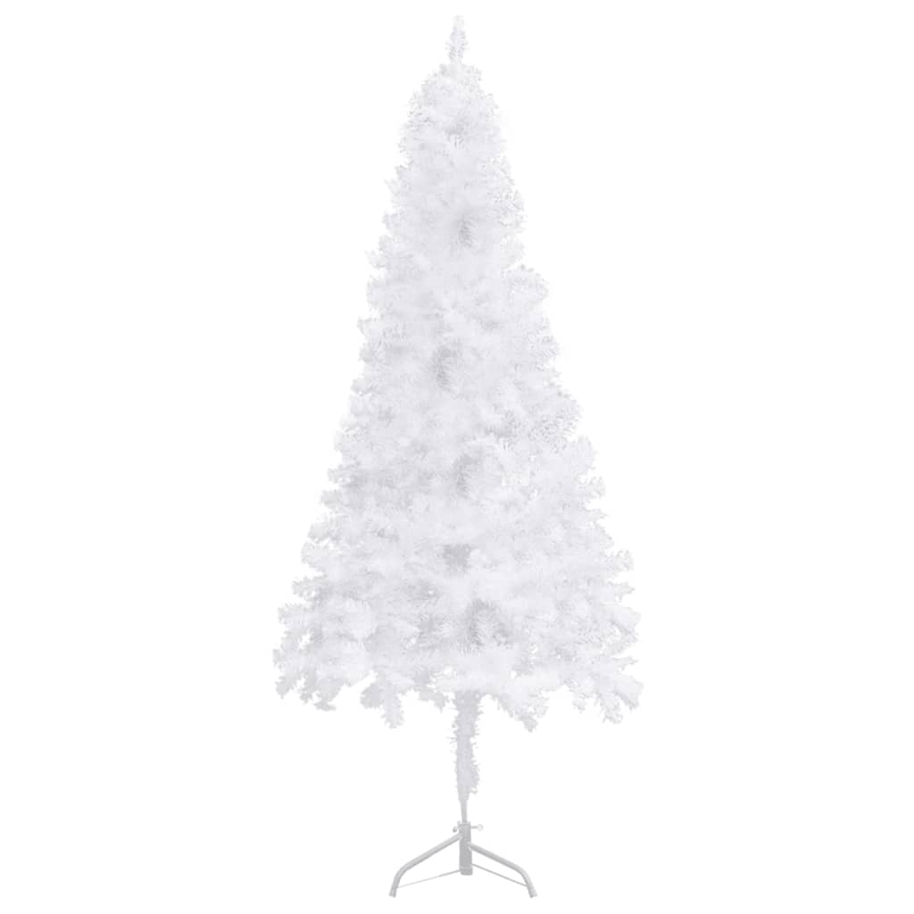 NNEVL Corner Artificial Christmas Tree White 240 cm PVC