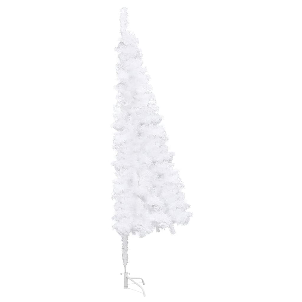 NNEVL Corner Artificial Christmas Tree White 240 cm PVC