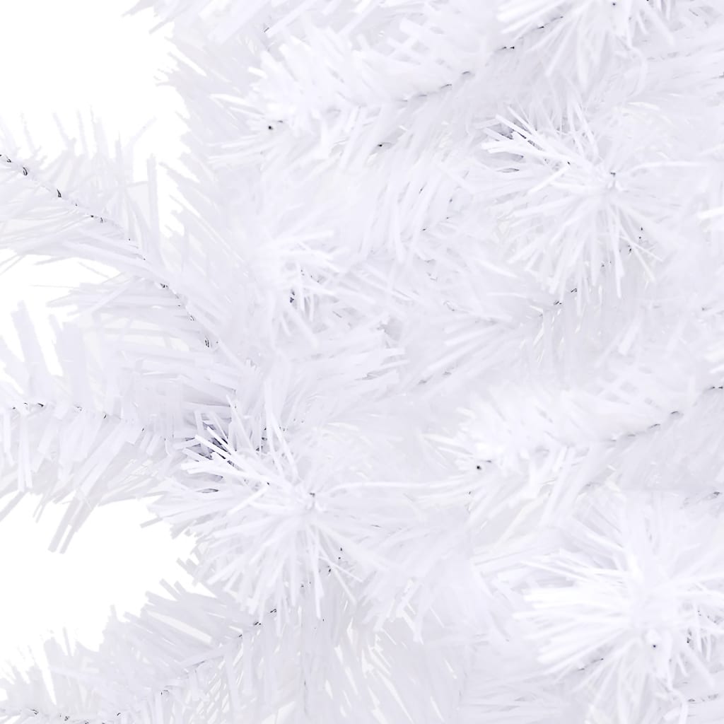 NNEVL Corner Artificial Christmas Tree White 240 cm PVC
