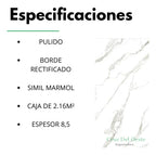 Porcelanato Símil Mármol